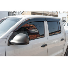Ветровики на окна (4 шт., Sunplex Sport) для Volkswagen Amarok 2010-2022 гг