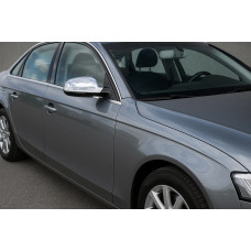 Накладки на дзеркала 2010-2015 (2 шт., нерж.) для Ауди A4 B8 рр