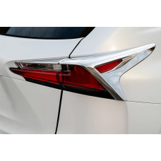 Накладки на стопи (2 шт ABS) для Lexus NX 2014-2021 рр