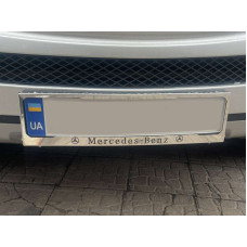 Рамка під номер хром мерседес (1 шт, нержавіюча сталь) для мерседес