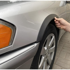 Накладки на арки (4 шт, чорні, ABS-пластик) для мерседес C-class W202 1993-2001 рр