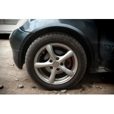 Накладки на арки (4 шт, чорні, ABS-пластик) для мерседес A-сlass W168 1997-2004 рр