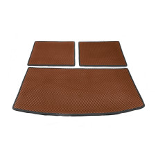 Килимок багажника 3 частини (EVA цегляний) (7 місць) для Ауди Q7 2005-2015 рр