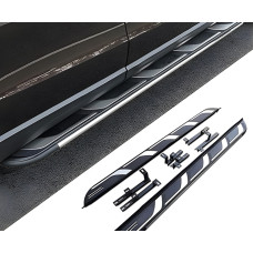 Бокові пороги OEM V2 (2 шт. Алюміній) для Ауди Q5 2017-2025 рр