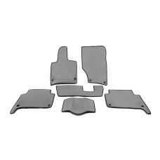 Килимки EVA (сірі) 3 ряди (6 килимків) для Ауди Q7 2005-2015 рр