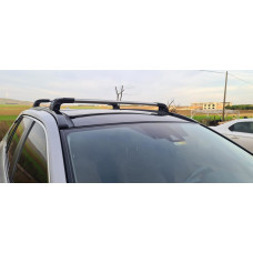 Поперечний багажник на інтегровані рейлінги Strong (2 шт) Чорний для Toyota Rav 4 2019- рр