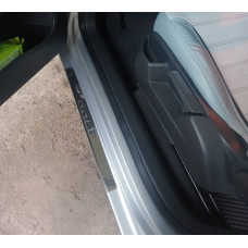 Накладки на пороги Carmos V2 (4 шт нерж) для Volkswagen Golf 7/E-Golf 2012-2020 рр