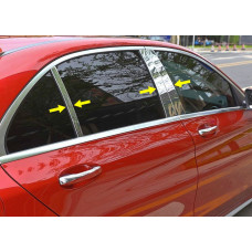 Молдинг дверних стійок (нерж) для мерседес C-class W206 2022- рр