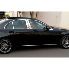 Накладки на стійки 2020-2026 (нерж) для мерседес E-сlass W213 рр