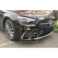 Боковые накладки из нержавеющей стали на передний бампер 2020-2026 для мерседес E-сlass W213