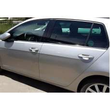 Нижні молдинги скла Black Chrome (4 шт нерж) для Volkswagen Golf 7/E-Golf 2012-2020 рр