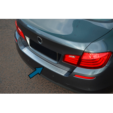 Накладка на задній бампер OmsaLine (SD, нерж.) для бмв 5 серія F10/F11 2010-2016 рр