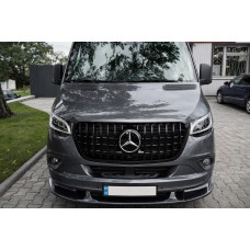 Нижня накладка на передній бампер (під фарбування) для мерседес Sprinter W907/W910 2018- рр