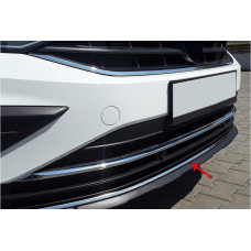 Накладка на передній бампер 2020-2026 (нерж) для Volkswagen Tiguan рр