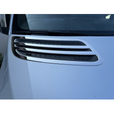 Накладки на повітрозабірник OmsaLine (2 шт. нерж) для мерседес Sprinter W907/W910 2018- рр