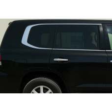 Хромированные Окантовки Окон Дизайн LC300 (Нержавейка) для Toyota Land Cruiser 200 2007-2021 гг