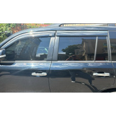 Вітровики з хромованим молдингом (4 шт, Niken) для Lexus LX570/450d 2008-2022 рр