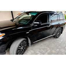 Вітровики з хромованим молдингом (4 шт, Niken) для Toyota Highlander 2008-2013 рр