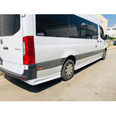 Комплект порогов (грунт под покраску) L4 - Extra Long для мерседес Sprinter W907/W910 2018- гг