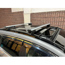 Перемички на вбудовані рейлінги під ключ Wizard V2 (2 шт) 115см чорні для Ауди A6 C8 2018-2025 рр