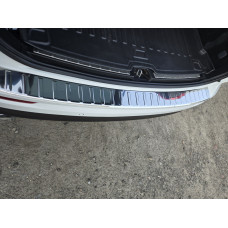 Накладка на задній бампер Carmos глянець (нерж) для Volvo XC60 2017- рр