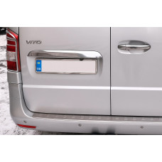 Планка над номером 2-дверний (нерж) для мерседес Vito/V-class W447 2014- рр