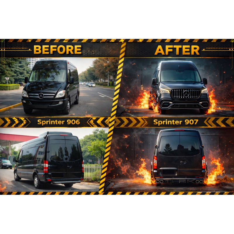Комплект рестайлінгу в W907 для Mercedes Sprinter W906 2006-2018 рр