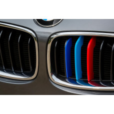 Накладки на решітку для 11-полосової (3 шт) для бмв 3 серія F30/F31 2012-2019 рр