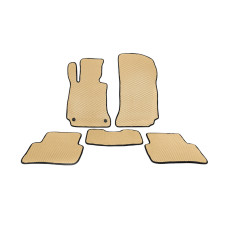 Килимки EVA (Бежевий) для мерседес C-class W204 2007-2015рр