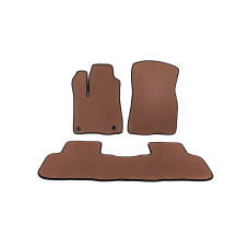 Килимки EVA (2 ряди Коричневий) для Toyota Highlander 2013-2019 рр