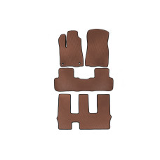 Килимки EVA (3 ряди Коричневий) для Toyota Highlander 2013-2019 рр