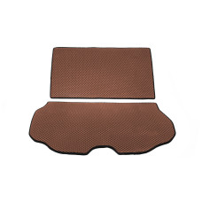 Килимок багажника з 2 частин (EVA Коричневий) для Volvo XC70 2007-2013 рр