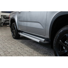 Бокові пороги Vision New Grey (2 шт., Алюміній) для Volkswagen Amarok 2022- рр