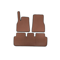 Килимки EVA (2021-2025 Коричневий) для Tesla Model S