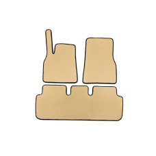 Килимки EVA (2021-2026 Бежевий) для Tesla Model S 2012- рр