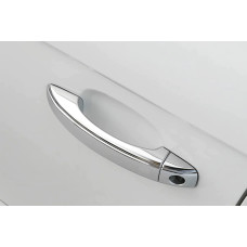 Накладки на ручки без кнопок (4 шт., нерж.) для Ауди Q3 2011-2019 рр