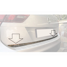 Кромка багажника (нерж) OmsaLine - Італійська нержавійка для Volkswagen Tiguan 2016-2023 рр