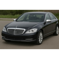 Накладки на дзеркала (2009-2013, 2 шт, нерж.) для мерседес S-сlass W221 рр