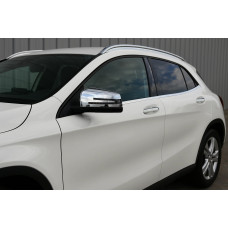 Накладки на дзеркала (2 шт, нерж.) для мерседес GLA X156 2014-2019 рр