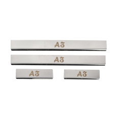 Накладки на пороги (4 шт, нерж) для Ауди A3 2012-2020 рр