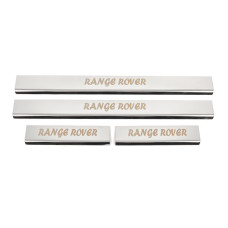 Накладки на пороги (Carmos 4 шт нерж.) для Range Rover III L322 2002-2012 рр