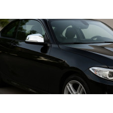 Накладки на дзеркала (2 шт, нерж.) Carmos для бмв 2 серія F22/F23 2014-2021 рр