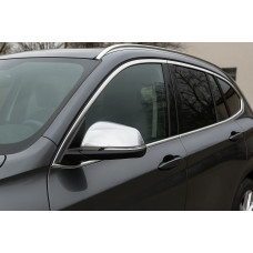 Накладки на дзеркала (2 шт, нерж.) Carmos для бмв X1 F48 2015-2022 рр