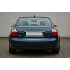 Накладка над номером (Carmos. нерж.) V-2 для Ауди A4 B6 2000-2004 рр