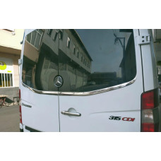 Молдинг заднего стекла Carmos (2 шт, нержавейка) для мерседес Sprinter W906 2006-2018 гг