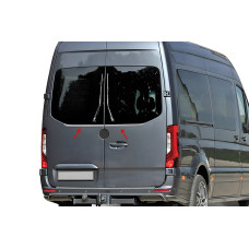 Кромка заднього скла (2 шт, нерж) Carmos - Турецька сталь для мерседес Sprinter W907/W910 2018- рр