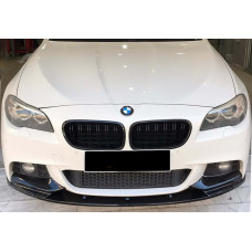 Накладка на передній бампер DPT Lip V-2 (для M-Performance чорний глянець) для бмв 5 серія F10/F11 2010-2016 рр