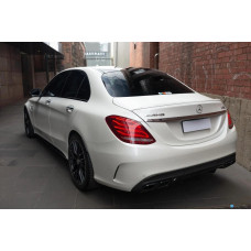 Задній дифузор (дизайн C63 2014-2018) для мерседес C-сlass W205 рр