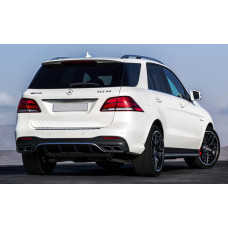 Задній дифузор для GLE (дизайн GLE63) для мерседес GLE/ML сlass W166 2011-2018 рр