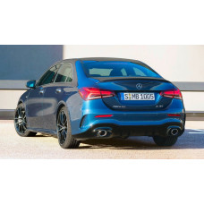 Задній дифузор з насадками (Дизайн A35 SD) для мерседес A-сlass W177 2018- рр